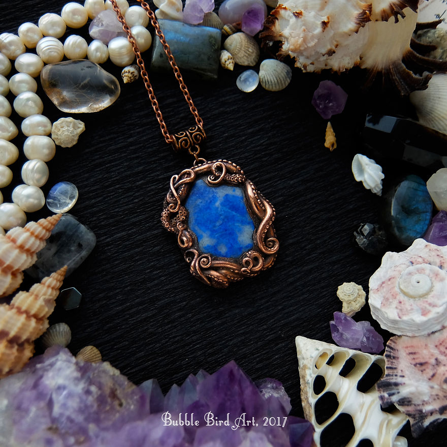 I Make Nature-Inspired Copper Electroformed Jewerly