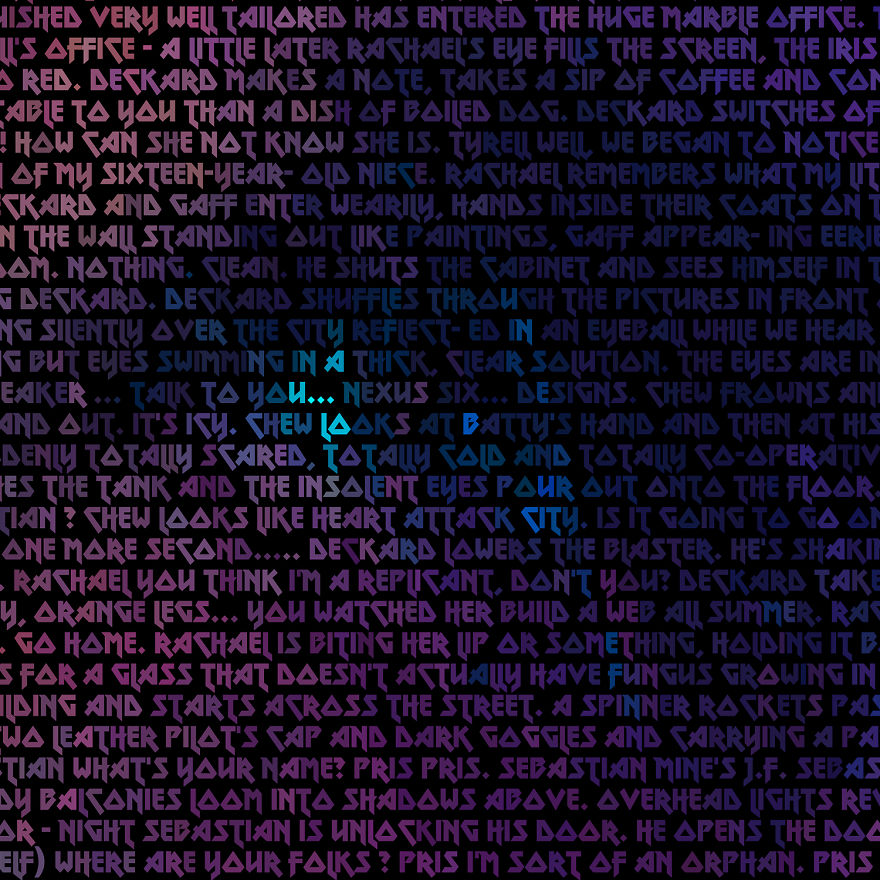 I Created Blade Runner Film Still Portraits Using The Screenplay