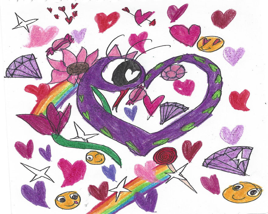 I Make Cute Drawings To Show People Snakes Aren't Evil