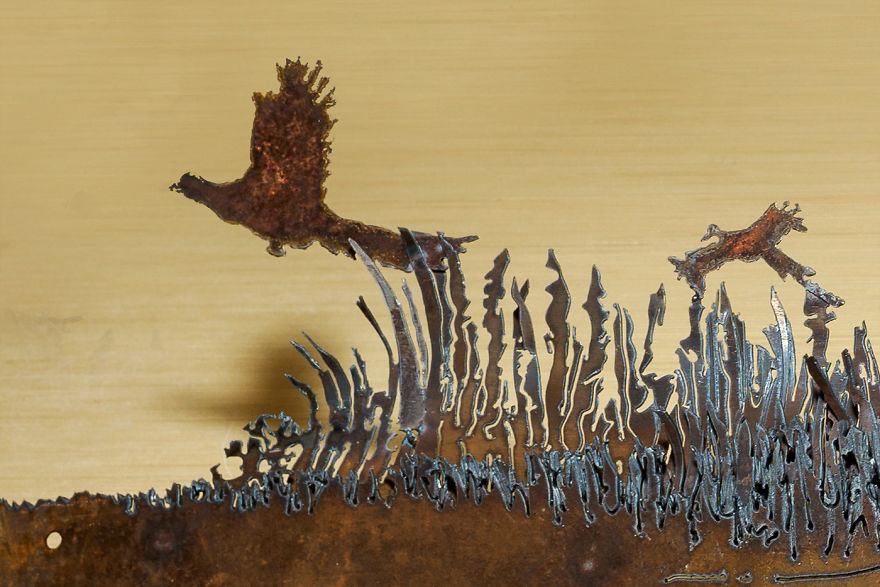 And Here Is A Closer Look At The Pheasants Trying To Get Away