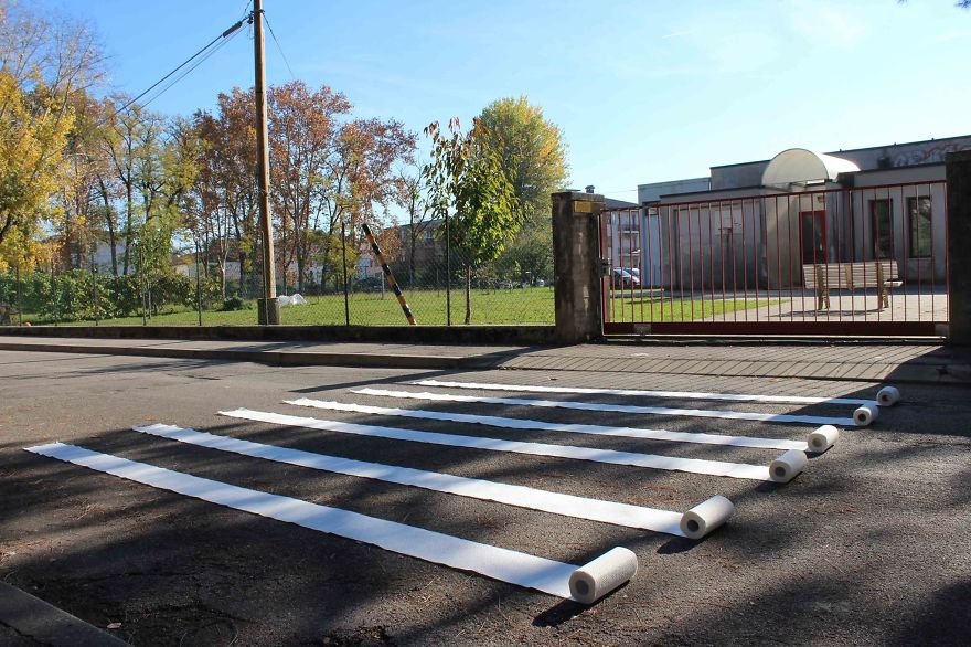 A Street Artist Jokes With The Urban Environment And Creates Playful Installations For The Passersby A Street Artist Jokes With The Urban Environment And Creates Playful Installations For The Passersby