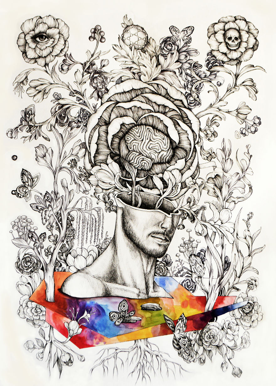 In-Between Leaves: A Series Of Artworks Inspired By The Natural World We Live In