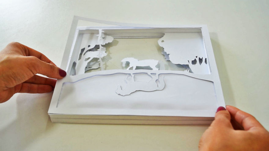 I Made A Magical 3D Paper Cut Light Box I Made A Magical 3D Paper Cut Light Box