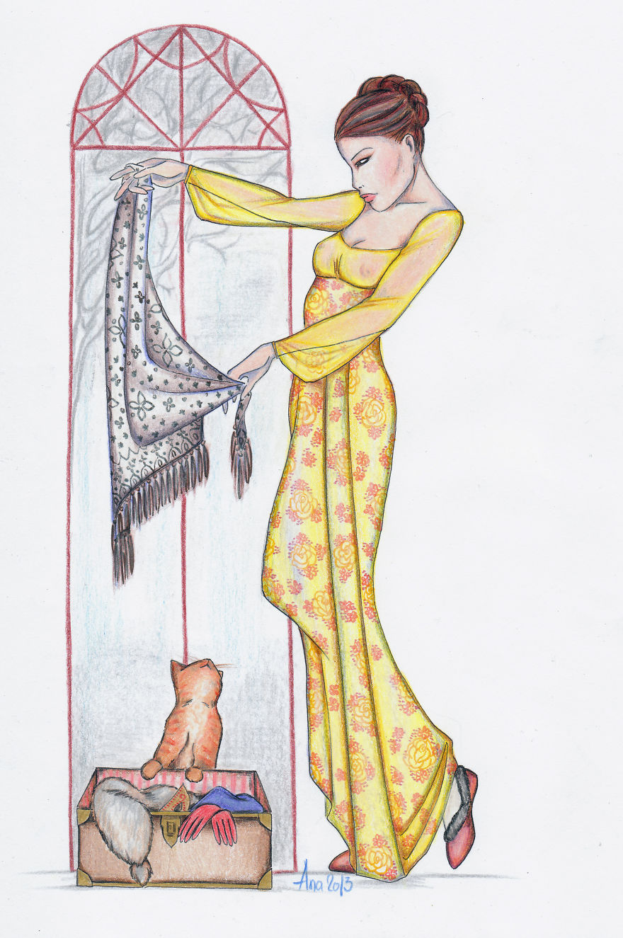 I Draw Beautiful Women Figures In Order To Express My Emotions, Inspiration And Imagination I Draw Beautiful Women Figures In Order To Express My Emotions, Inspiration And Imagination