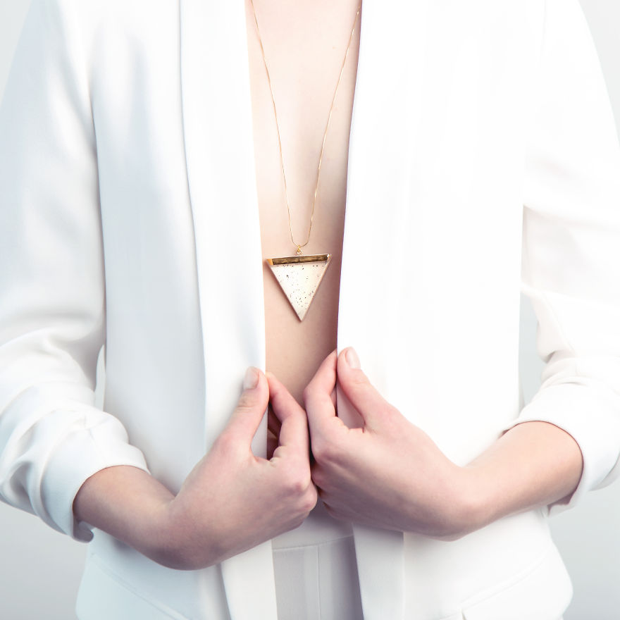 I Made This Minimalist Geometric Ceramic Jewelry