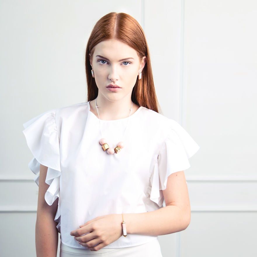 I Made This Minimalist Geometric Ceramic Jewelry