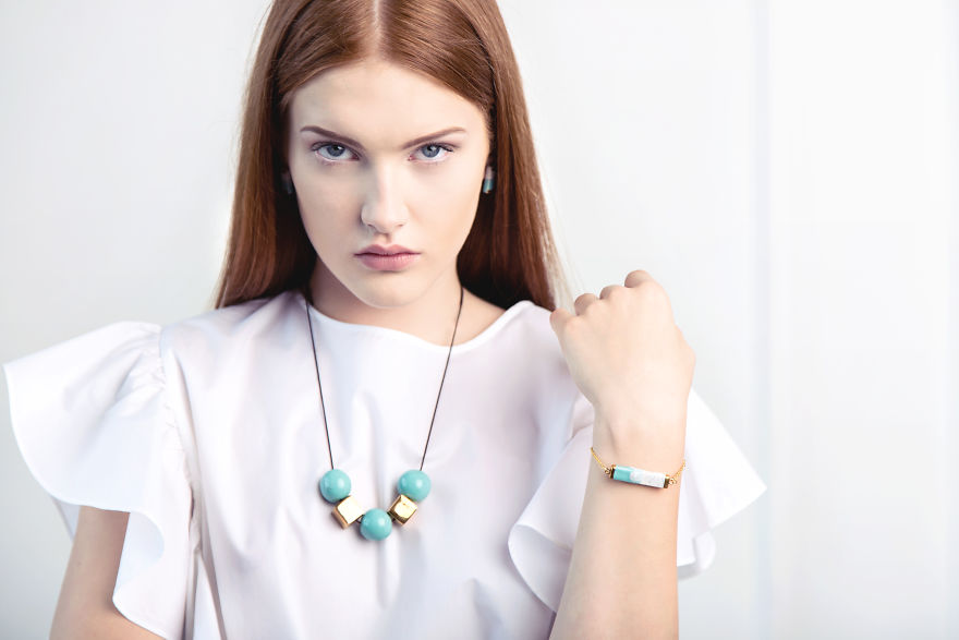 I Made This Minimalist Geometric Ceramic Jewelry