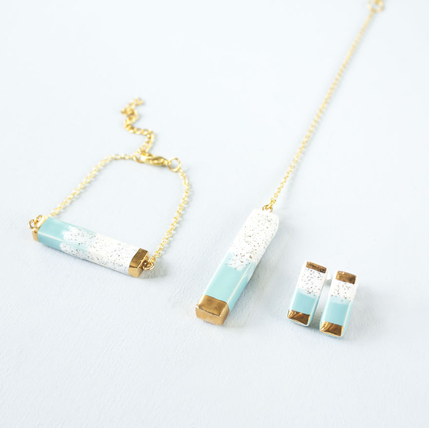 I Made This Minimalist Geometric Ceramic Jewelry I Made This Minimalist Geometric Ceramic Jewelry