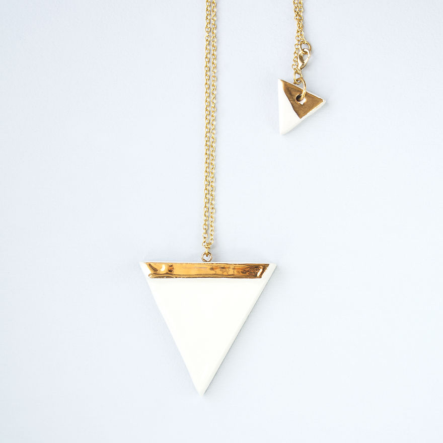 I Made This Minimalist Geometric Ceramic Jewelry I Made This Minimalist Geometric Ceramic Jewelry