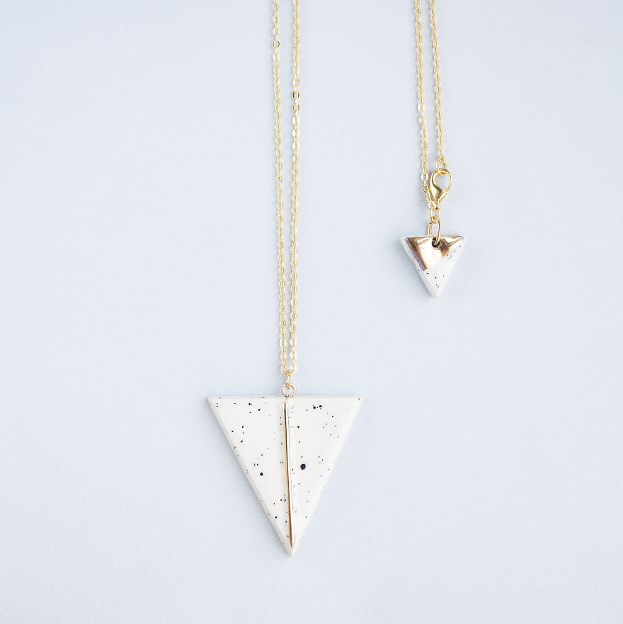 I Made This Minimalist Geometric Ceramic Jewelry I Made This Minimalist Geometric Ceramic Jewelry