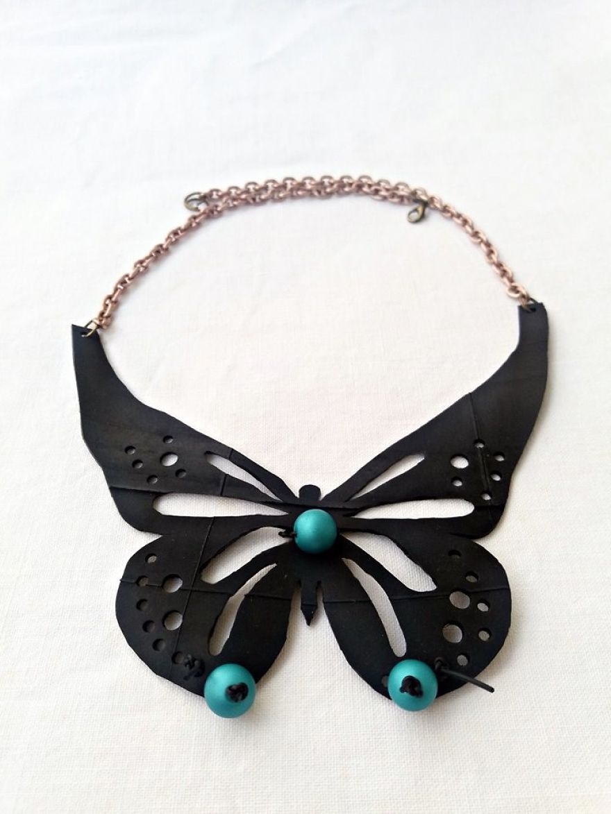 I Make Jewelry And Accessories Out Of Upcycled Bike And Car Inner Tubes
