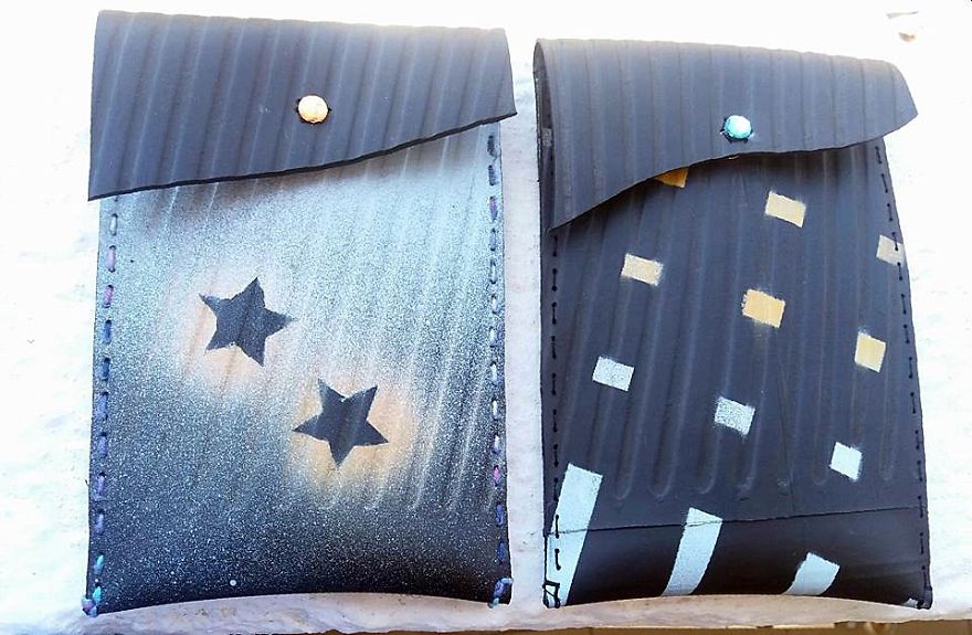 I Make Jewelry And Accessories Out Of Upcycled Bike And Car Inner Tubes