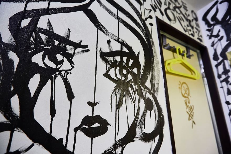 I Painted A Mural On The Walls Of An Airbnb I Was Staying At And The Host Refunded My Stay I Painted A Mural On The Walls Of An Airbnb I Was Staying At And The Host Refunded My Stay