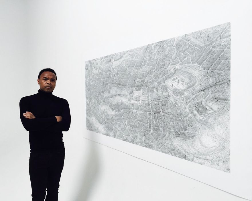 It Took Me Two Months To Complete This Detailed Edinburgh Cityscape