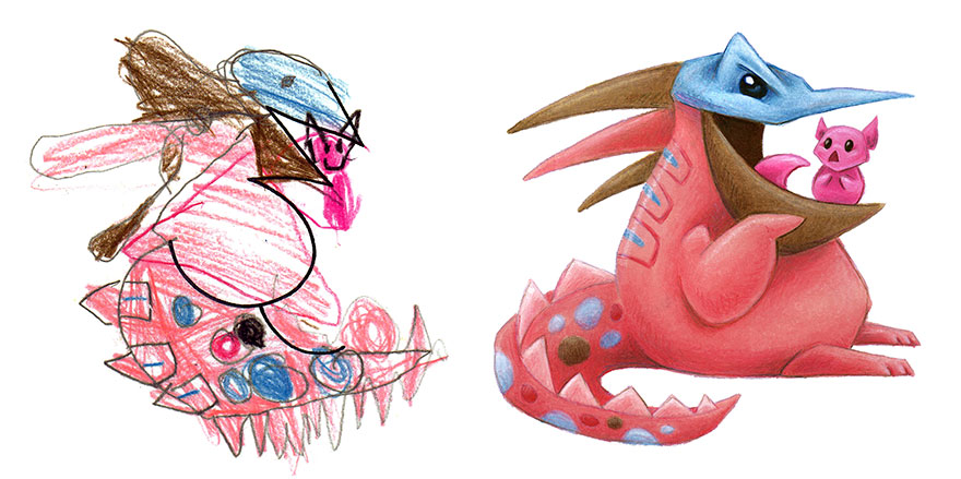 I Spent The Summer Drawing 150 Pieces Of Monster Art Based On Designs Submitted By Kids