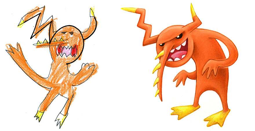 I Spent The Summer Drawing 150 Pieces Of Monster Art Based On Designs Submitted By Kids