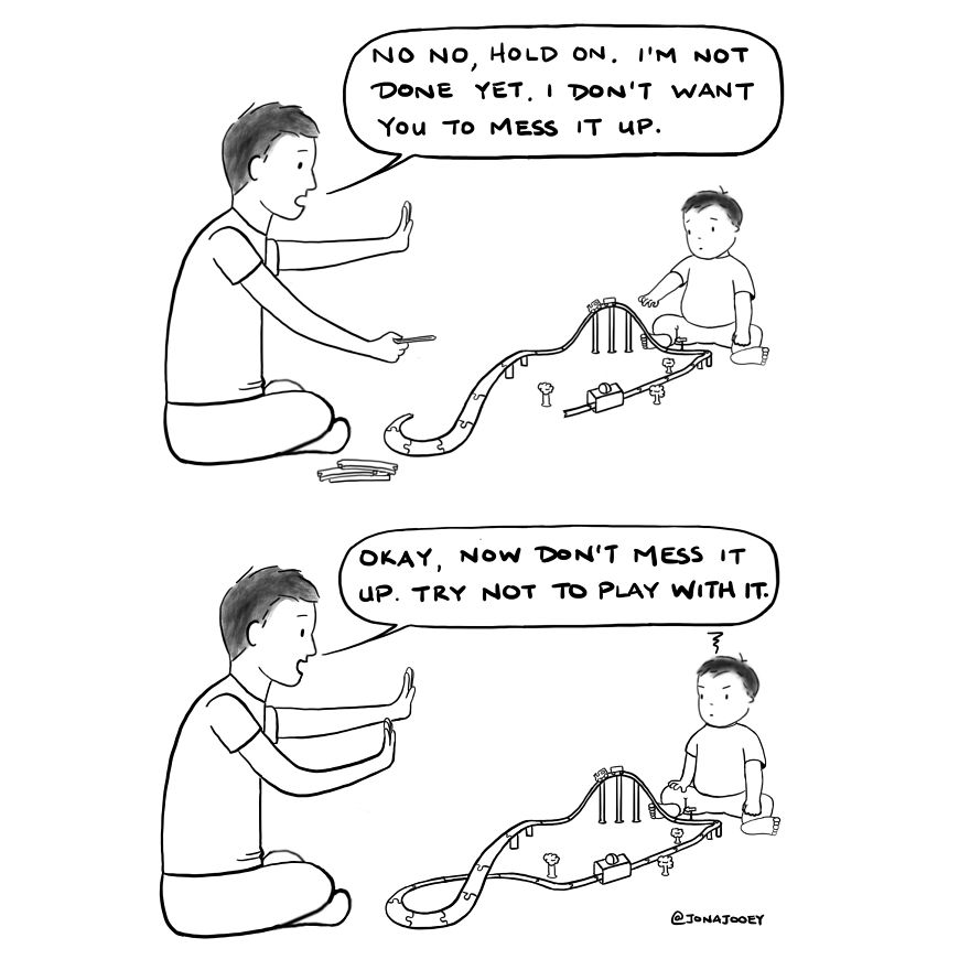 I Got Myself...i Mean I Got Baobao A Wooden Train Set. It's Awesome