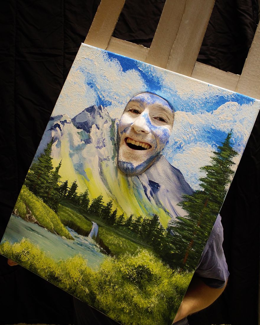 A Happy Little Costume Inspired By Bob Ross