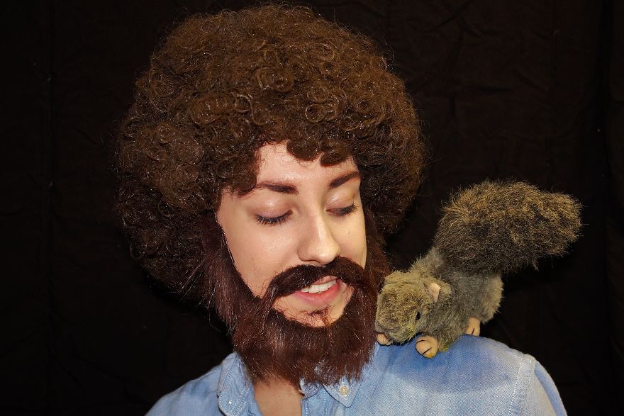 A Happy Little Costume Inspired By Bob Ross