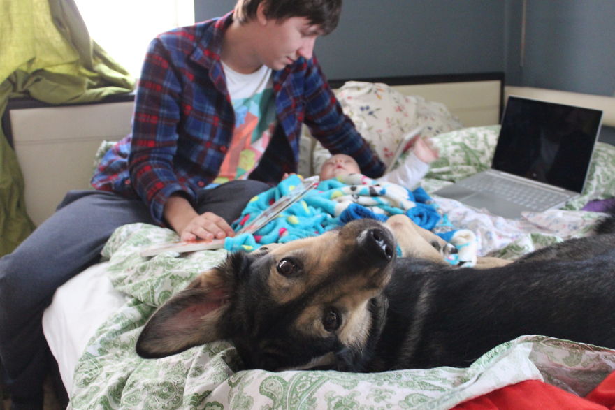 Our Beautiful Olivia And Her Future Best Friend 4 Month Old Matthew