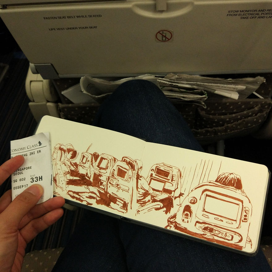 I Toured South Korea With A Tiny Bicycle And A Tiny Sketchbook I Toured South Korea With A Tiny Bicycle And A Tiny Sketchbook