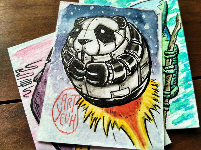 I Made Small Artworks To Overcome Blank Page Syndrome