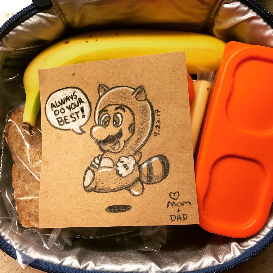 I Make Lunchbox Doodles For My Son Everyday For School. Here Is The First 12 Days!