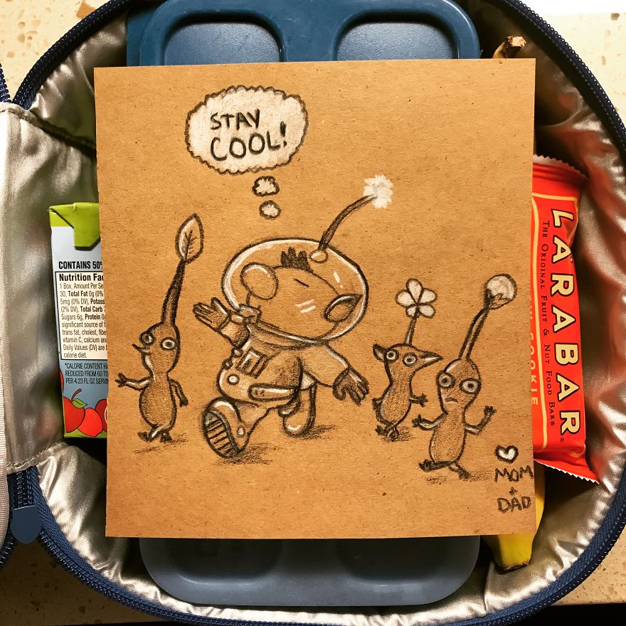 I Make Lunchbox Doodles For My Son Everyday For School. Here Is The First 12 Days!