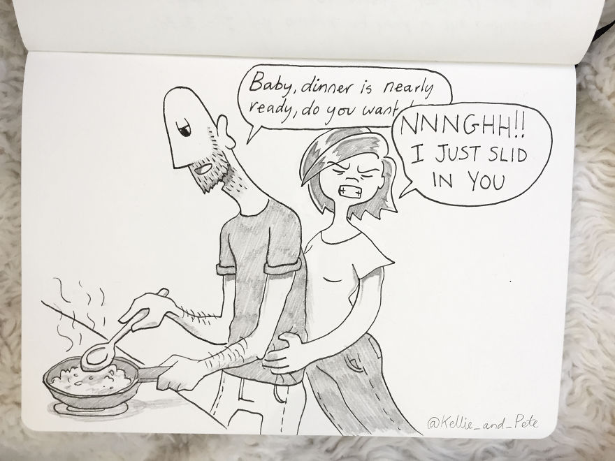 Kellie Got Me With A Surprise Hump-Attack In The Kitchen. Excellent Form And Creativity, Full Marks