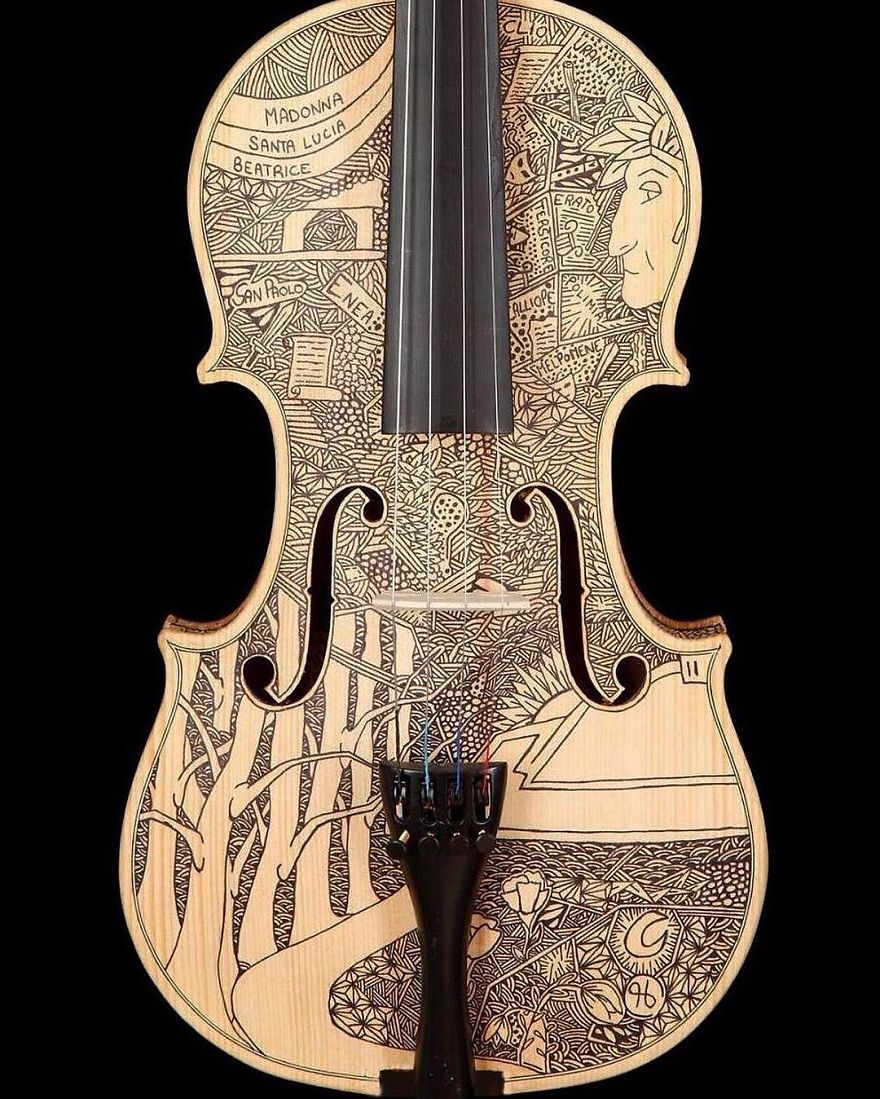 I’m The Violin Painter Who Spends Over 3 Weeks Illustrating Each One I’m The Violin Painter Who Spends Over 3 Weeks Illustrating Each One