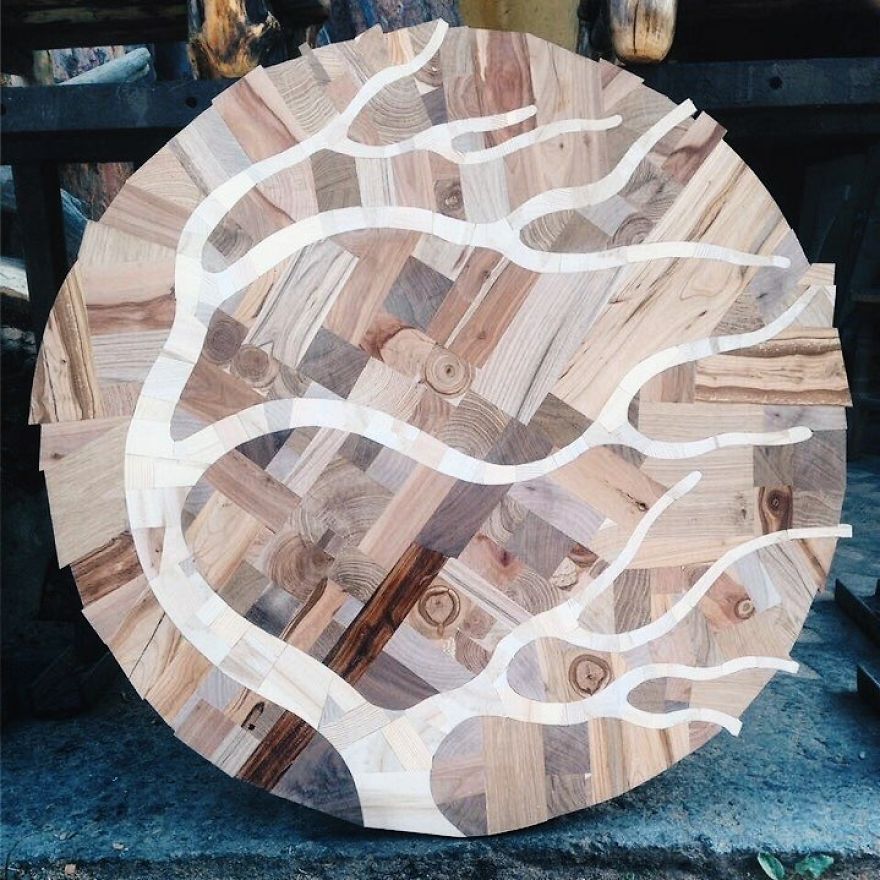 I Used 12 Different Woods To Make This Nature-Inspired Table In One Month I Used 12 Different Woods To Make This Nature-Inspired Table In One Month