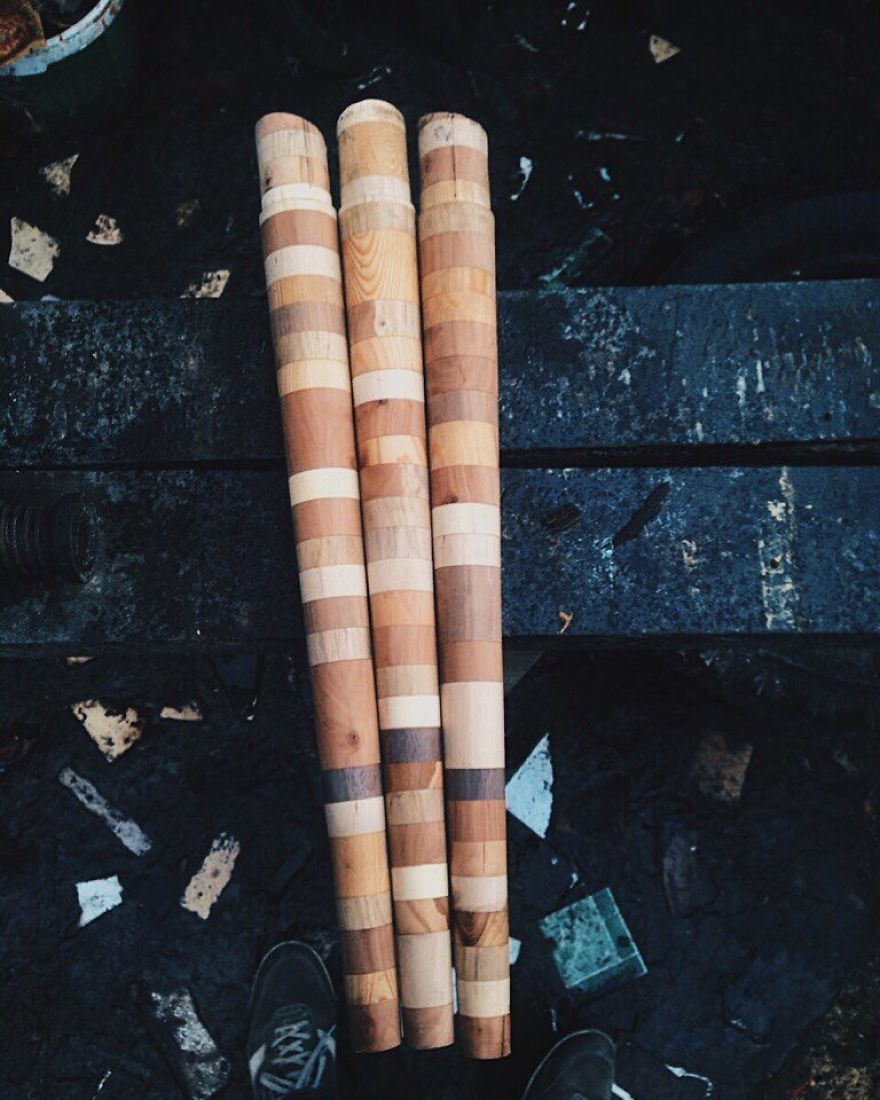 I Used 12 Different Woods To Make This Nature-Inspired Table In One Month