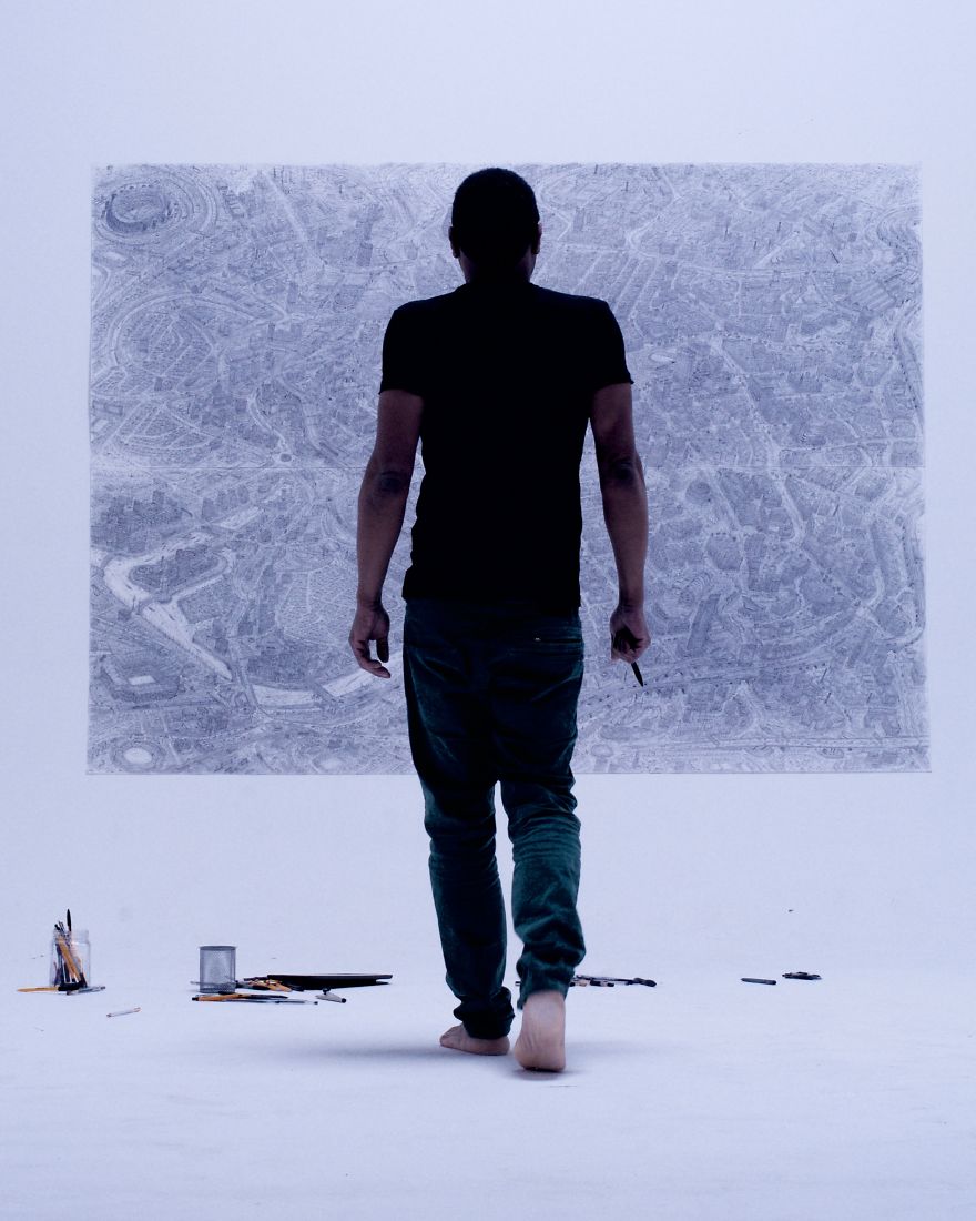 It Took Me Over A Month To Complete This Detailed Manchester Cityscape It Took Me Over A Month To Complete This Detailed Manchester Cityscape