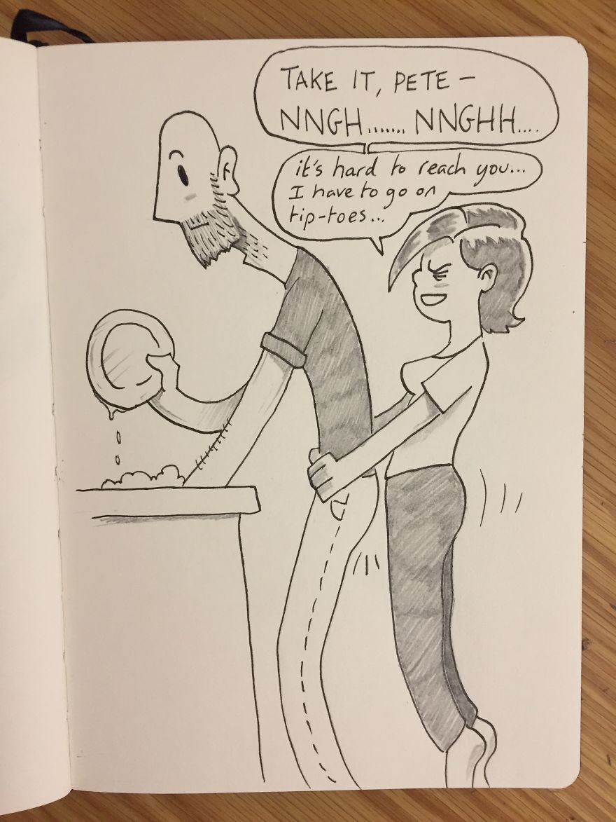 We Like To Surprise Each Other With Unexpected Dry Humping When The Other Is Doing Household Chores