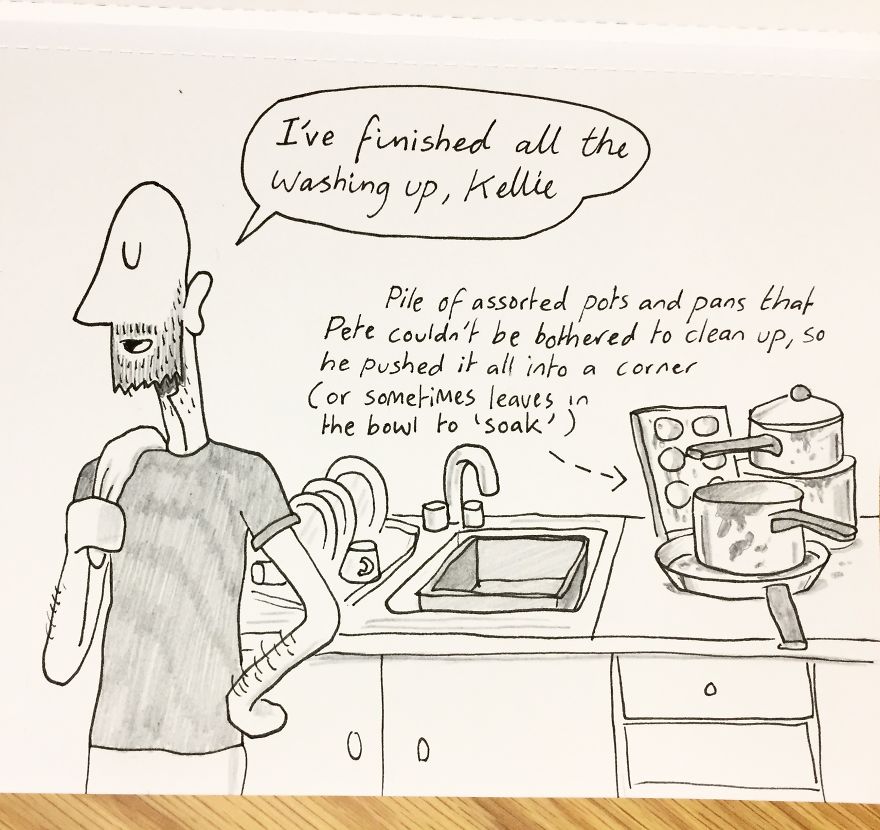 This Is One Of My Bad Habits That Kellie Finds Amusing / Infuriating 