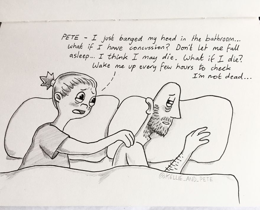 Kellie Woke Me Up Worrying She Was Concussed (She Was Fine)