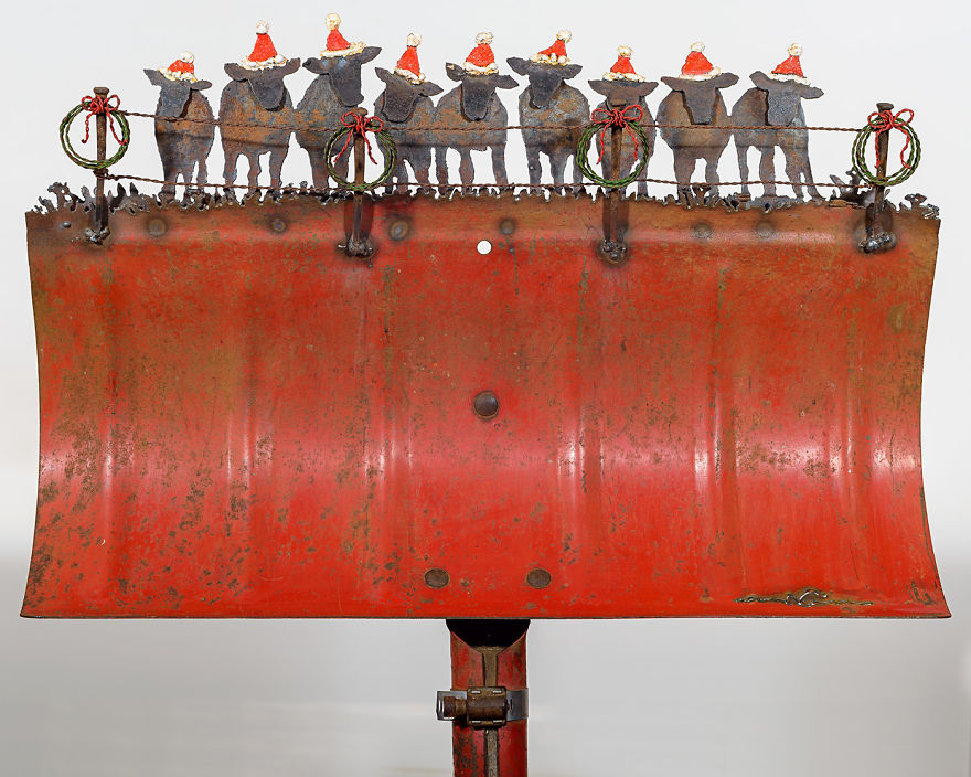 I've Made Some Whimsical Winter Scenes From Old Snow Shovels I've Made Some Whimsical Winter Scenes From Old Snow Shovels