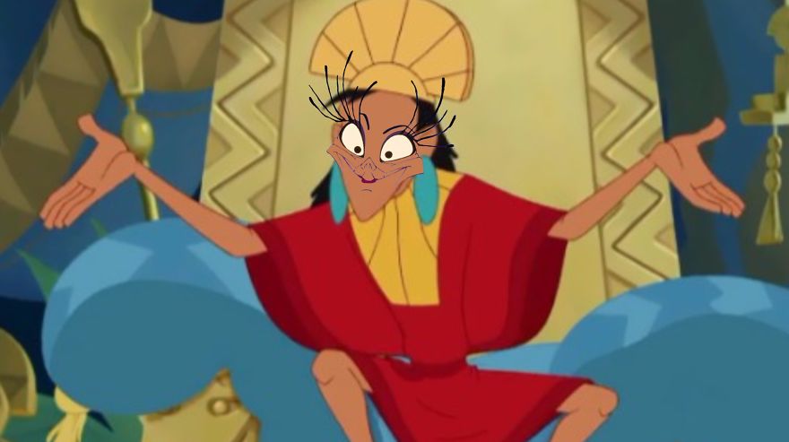 I Added Disney Villains To Their Corresponding Protagonists' Face