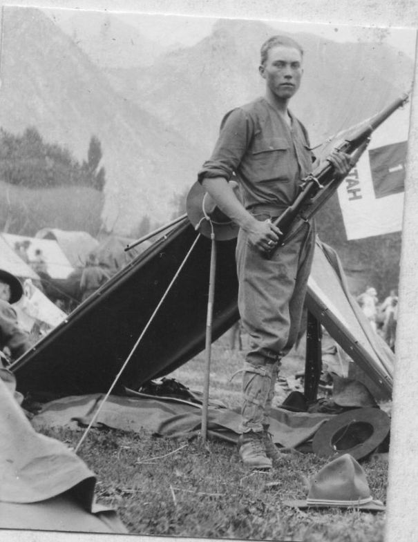 Grandpa On Mexican Border With The National Guard