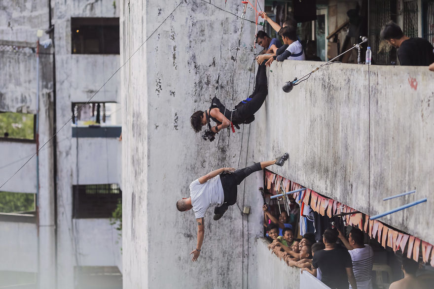 I Photographed Everyday Heroes Leaping Off A Skyscraper