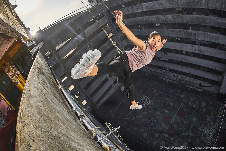 I Photographed Everyday Heroes Leaping Off A Skyscraper