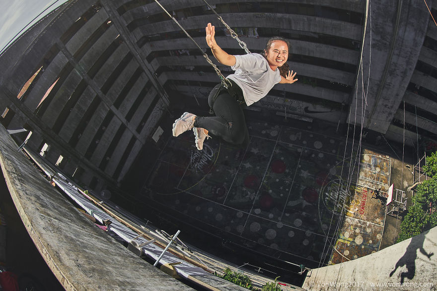 I Photographed Everyday Heroes Leaping Off A Skyscraper