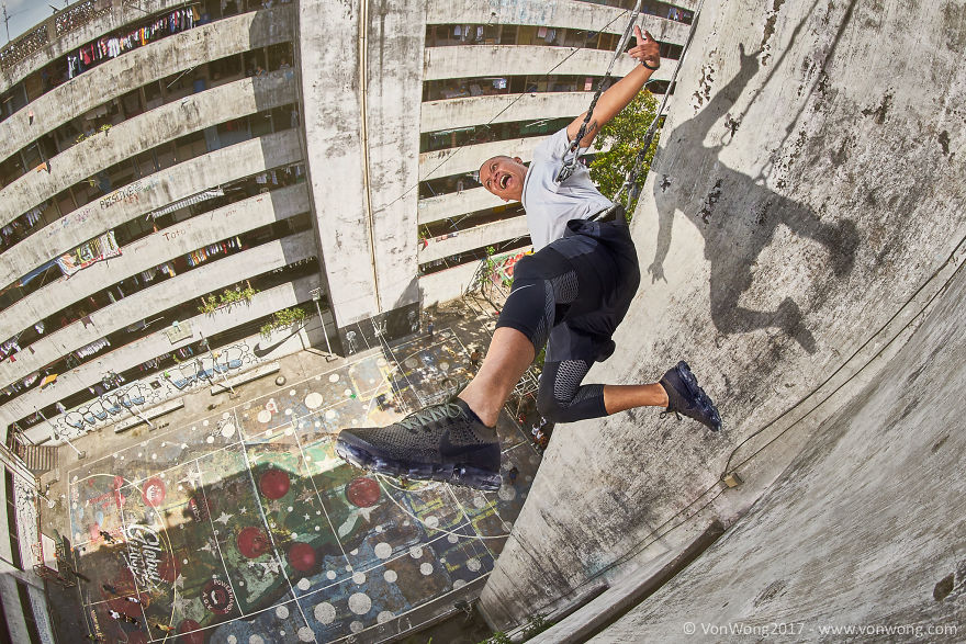 I Photographed Everyday Heroes Leaping Off A Skyscraper