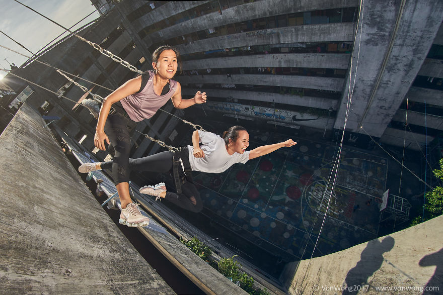 I Photographed Everyday Heroes Leaping Off A Skyscraper