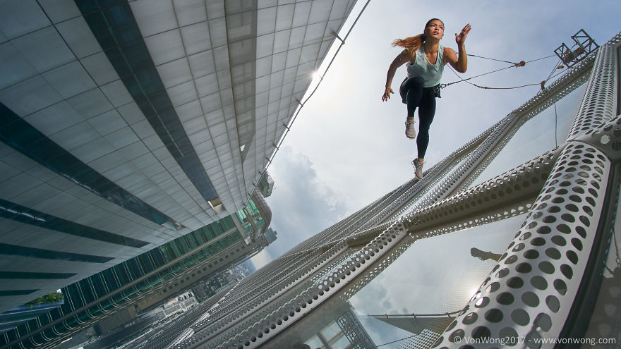 I Photographed Everyday Heroes Leaping Off A Skyscraper