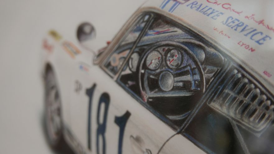 Fully Detailed Porsche 911 Classic Car Automotive Art By London Based Artist Steel Mesh