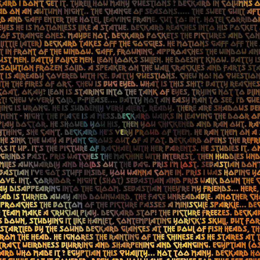 I Created Blade Runner Film Still Portraits Using The Screenplay