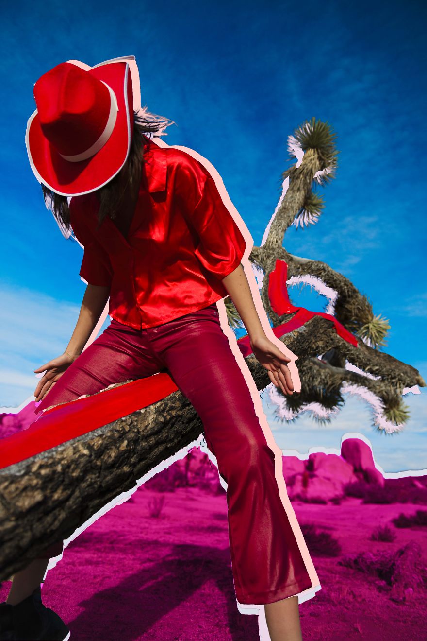 I Made A Surreal Selfportrait Photo Series While Roadtripping To The Usa