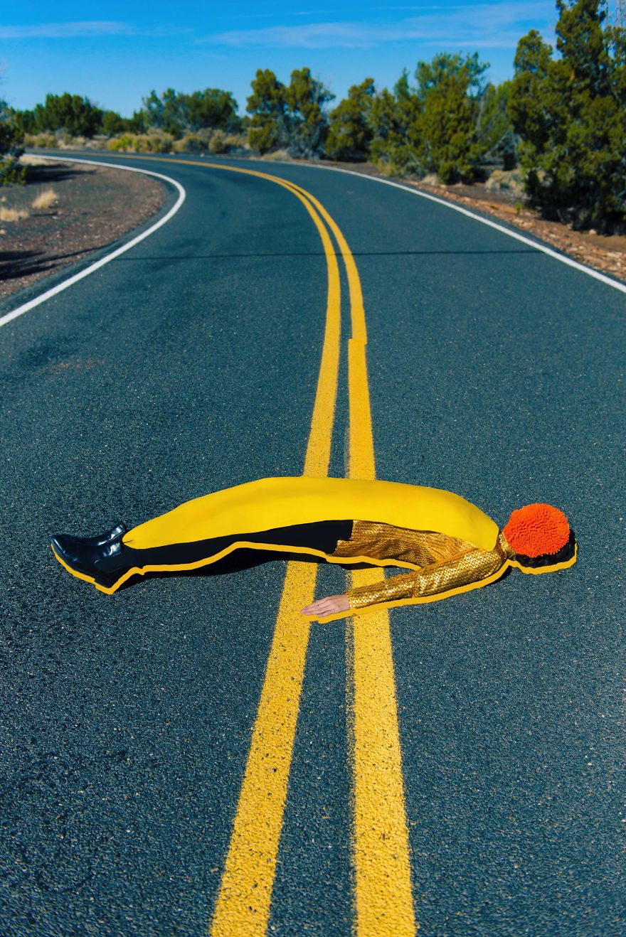 I Made A Surreal Selfportrait Photo Series While Roadtripping To The Usa