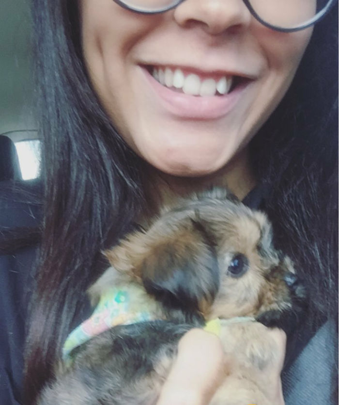 That Was My Girlfriend's Smile When I Surprised Her With A New Puppy